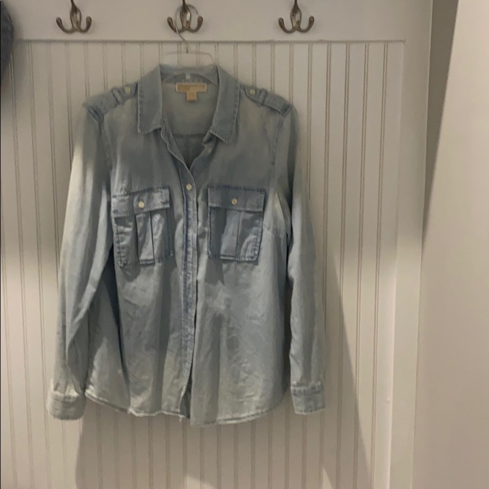 Michael Kors denim blouse